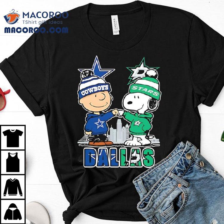 Charlie Brown And Snoopy X Dallas Cowboys And Dallas Stars Shirt Charlie Brown And Snoopy X Dallas Cowboys And Dallas Stars Shirt