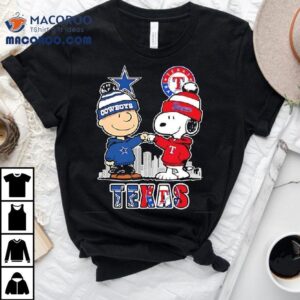 Charlie Brown And Snoopy X Dallas Cowboys And Texas Rangers Shirt 1 Charlie Brown And Snoopy X Dallas Cowboys And Texas Rangers Tshirt