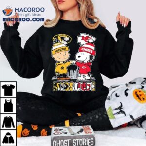 Charlie Brown And Snoopy X Missouri Tigers And Kansas City Chiefs Shirt 1 Charlie Brown And Snoopy X Missouri Tigers And Kansas City Chiefs Tshirt