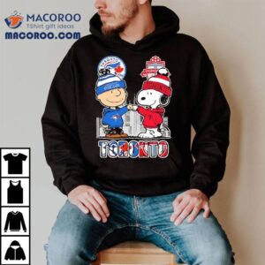 Charlie Brown And Snoopy X Toronto Blue Jays And Toronto Fc Tshirt
