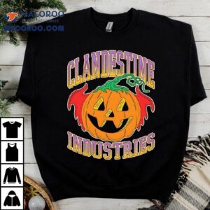 Clandestine Industries Bat Pumpkin Halloween Shirt 1 Clandestine Industries Bat Pumpkin Halloween Tshirt