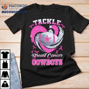 Dallas Cowboys Breast Cancer Awareness Tackle Heart Shirt 1 Dallas Cowboys Breast Cancer Awareness Tackle Hear Tshirt
