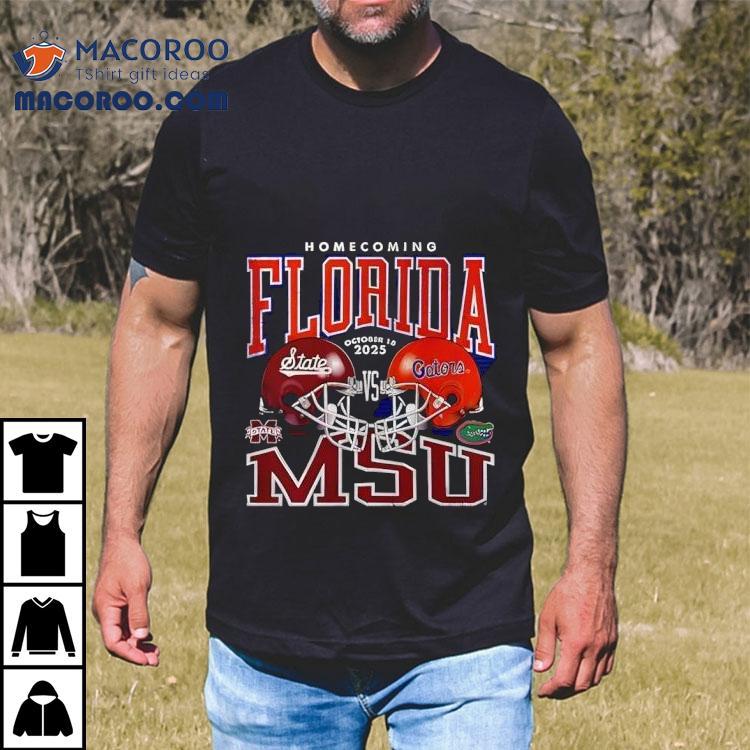 Florida Gators Vs Mississippi State Homecoming Football 2025 Msu Shirt Florida Gators Vs Mississippi State Homecoming Football 2025 Msu Shirt