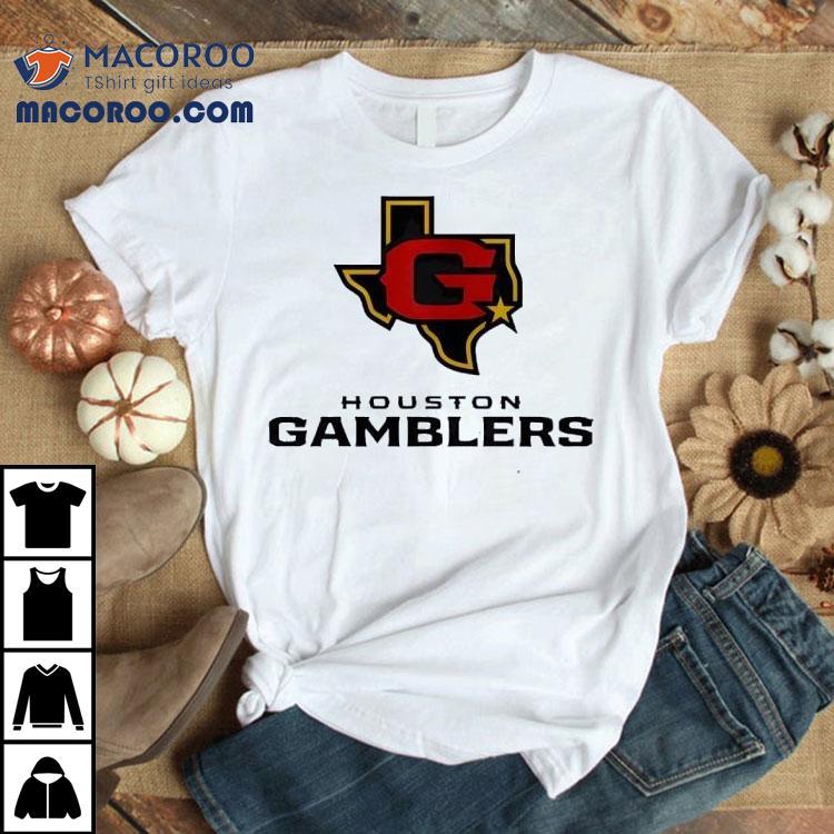 Houston Gamblers Football Logo Shirt Houston Gamblers Football Logo Shirt
