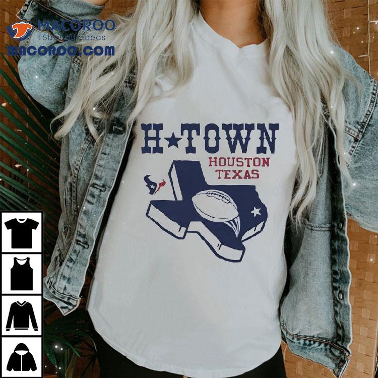 Houston Texans H Town Football Map Shirt Houston Texans H Town Football Map Shirt