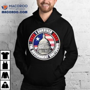 I Survived The Government Shutdown Retro Tshirt