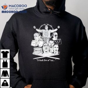 John Zandig Combat Zone Wrestling It Took Five Of 'em Shirt 1 John Zandig Combat Zone Wrestling It Took Five Of Em Tshirt