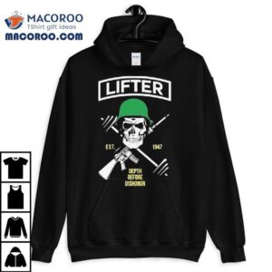 Lifter Depth Before Dishonor Est Skull Tshirt