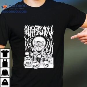 Metal Marf By Beefaroni Marvin Cat Skulls Graphic Shirt
