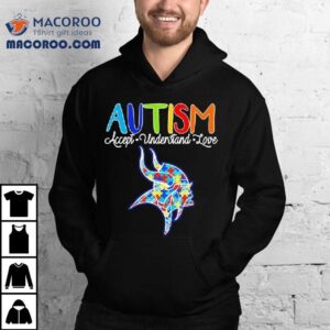 Minnesota Vikings Autism Accept Understand Love Tshirt