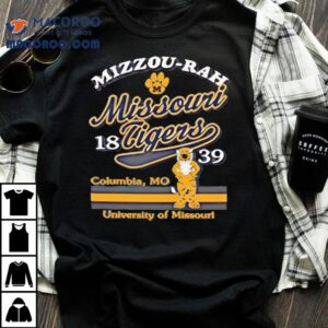 Mizzou Tigers Comfort Wash Paw Truman Mizzou Rah Columbia Mo University Of Missouri Tshirt