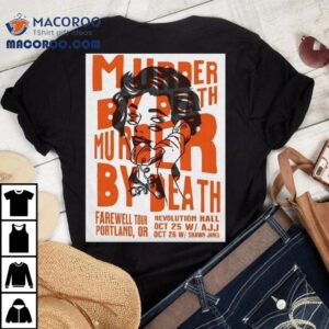 Murder By Death Revolution Hall In Portland Or October 25-26 2025 Shirt 1 Murder By Death Revolution Hall In Portland Or October Tshirt