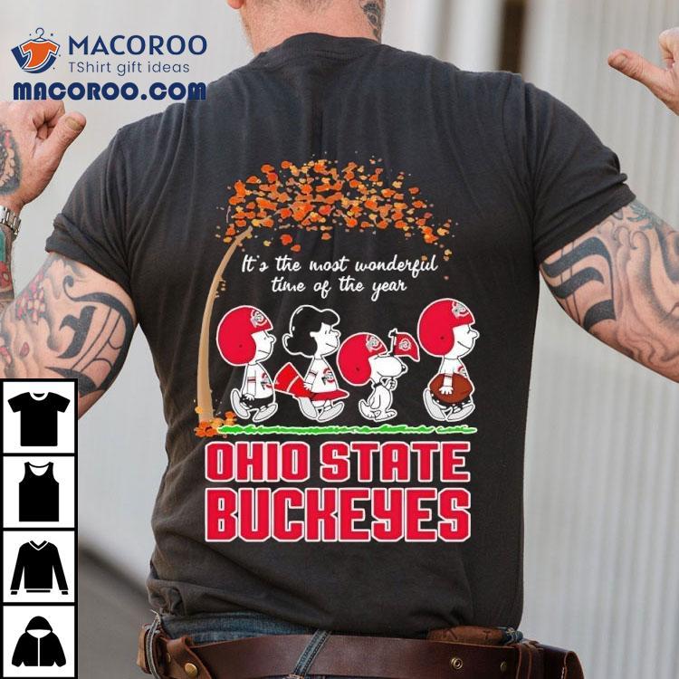 Ohio State Buckeyes X Peanuts It’s The Most Wonderful Time Of The Year Shirt Ohio State Buckeyes X Peanuts It’s The Most Wonderful Time Of The Year Shirt
