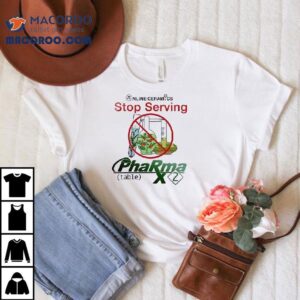 Online Ceramics Stop Serving Pharma X Gmo Tshirt