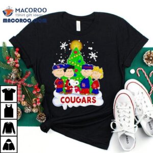 Peanuts Characters Houston Cougars Christmas Shirt