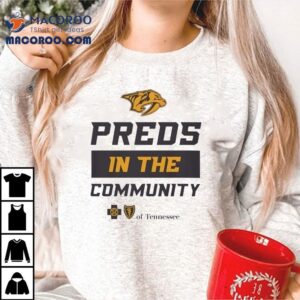 Preds In The Community Nashville Predators Logo Tshirt