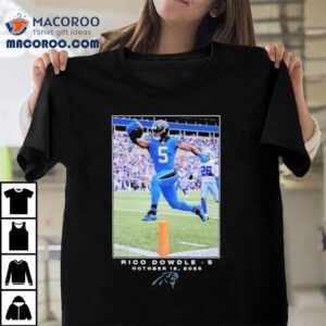 Rico Dowdle October Carolina Panthers Nfl Flash Features Week Tshirt