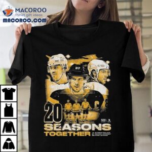 Sidney Crosby Kris Letang Evgeni Malkin Pittsburgh 20 Seasons 2025 Shirt