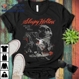 Sleepy Hollow Heads Will Roll Skull Tshirt