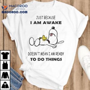 Snoopy And Woodstock The Peanuts Just Because I Am Awake Doesn't Mean I Am Ready To Do Things Shirt 1 Snoopy And Woodstock The Peanuts Just Because I Am Awake Doesn T Mean I Am Ready To Do Things Tshirt