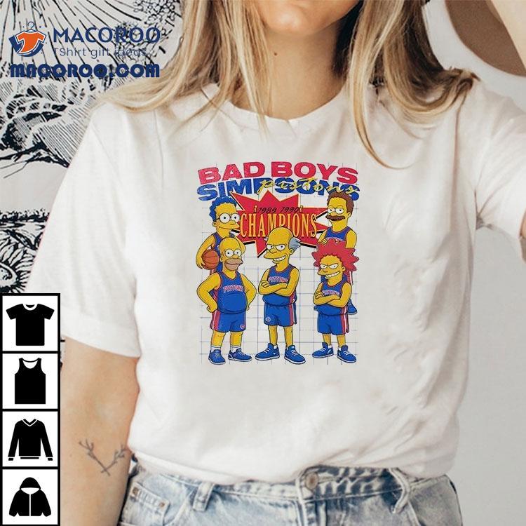 The Simps Detroit Pistons Bad Boys Mcdonalds All American Cartoon Shirt The Simps Detroit Pistons Bad Boys Mcdonalds All American Cartoon Shirt