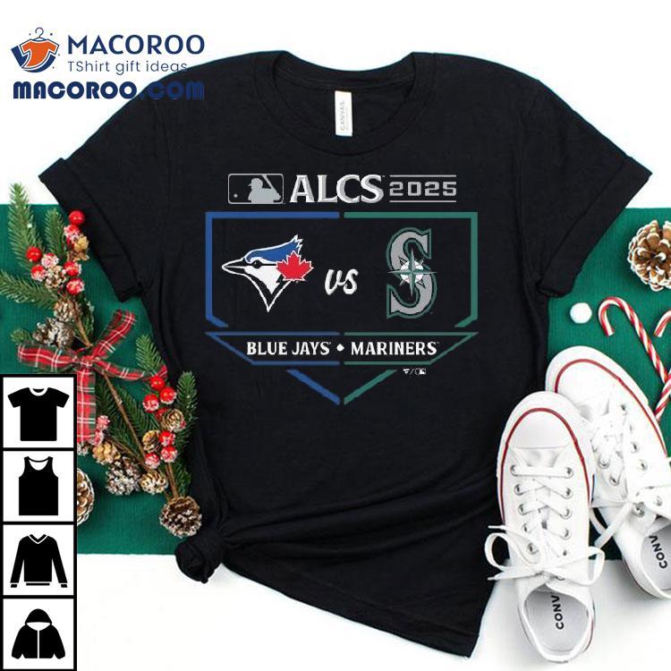 Toronto Blue Jays Vs. Seattle Mariners 2025 American League Championship Series Matchup Batter’s Box Shirt Toronto Blue Jays Vs. Seattle Mariners 2025 American League Championship Series Matchup Batter’s Box Shirt
