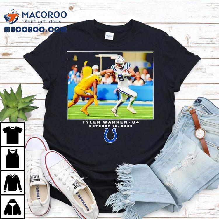 Tyler Warren Indianapolis Colts Football Nfl 2025 Photo Shirt Tyler Warren Indianapolis Colts Football Nfl 2025 Photo Shirt