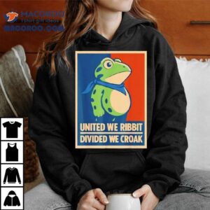 United We Ribbit Divided We Croak Funny Frog Protest Costume Shirt