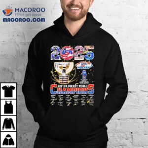 Usa Hockey 2025 Iihf Ice Hockey World Champions Trophy Signatures Shirt