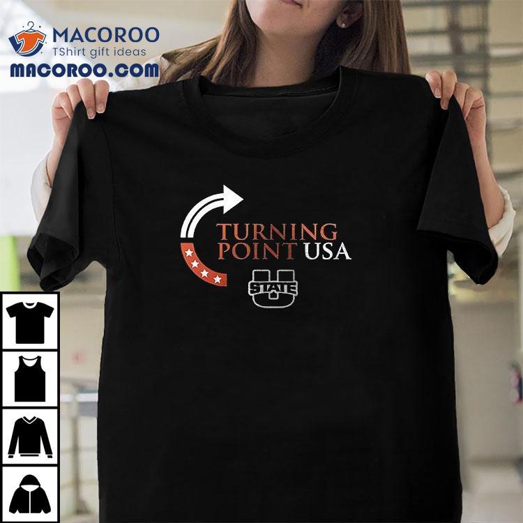 Utah State Aggie X Charlie Kirk Turning Point Usa Shirt Utah State Aggie X Charlie Kirk Turning Point Usa Shirt