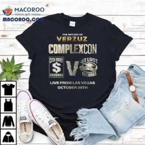 Verzuz X Complexcon Cash Money Records Live From Las Vegas October Th Logo Tshirt