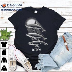 Whales Swimming In The Moonlight Lesbian Shirt 1 Whales Swimming In The Moonlight Lesbian Tshirt
