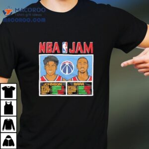 Wizards Johnson And Sarr Nba Jam Shirt