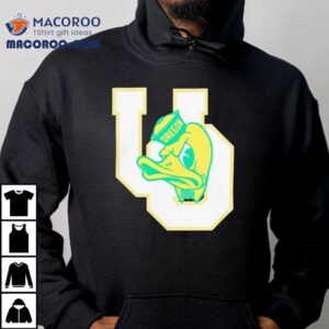 Yellow Duck Head Mascot University Oregon Shirt