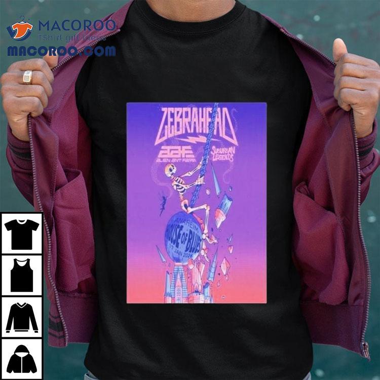 Zebrahead Jan 17 2026 House Of Blues Anaheim, Anaheim, Ca Shirt Zebrahead Jan 17 2026 House Of Blues Anaheim, Anaheim, Ca Shirt