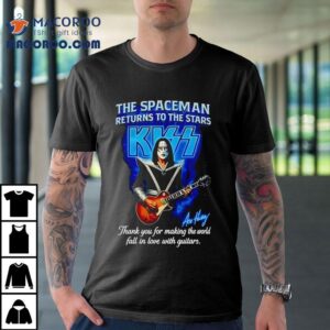 Ace Frehley Kiss The Spaceman Returns To The Stars Tshirt