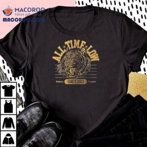 All Time Low Baltimore Maryland Since Tiger Head Dates Tshirt