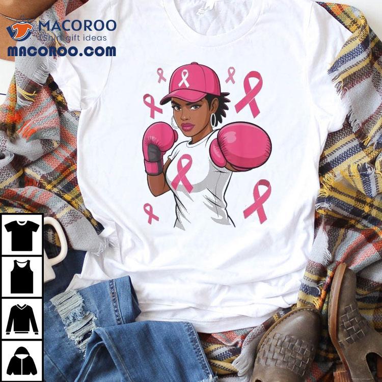 American Women Black African Fight Breast Cancer Pink Ribbon Shirt American Women Black African Fight Breast Cancer Pink Ribbon Shirt