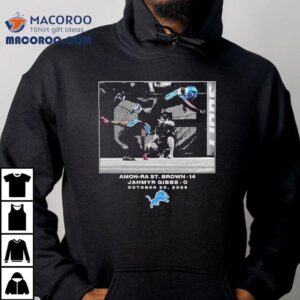 Amon Ra St Brown And Jahmyr Gibbs October Detroit Lions Nfl Flash Features Week Tshirt