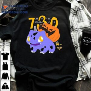 Asspizza Fushigidane Revived Pokemon 730 Halloween Shirt 2 Asspizza Fushigidane Revived Pokemon Halloween Tshirt