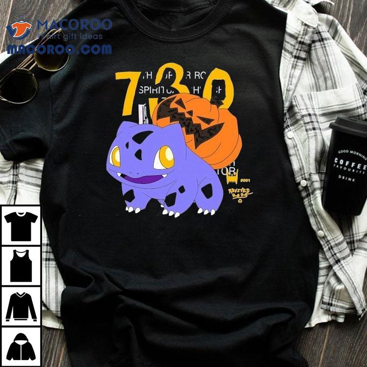 Asspizza Fushigidane Revived Pokemon 730 Halloween Shirt Asspizza Fushigidane Revived Pokemon 730 Halloween Shirt