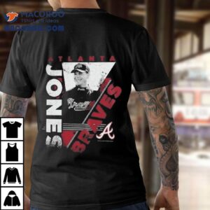 Atlanta Braves Chipper Jones Mitchell Ness In The Zone Player Graphic Tshirt