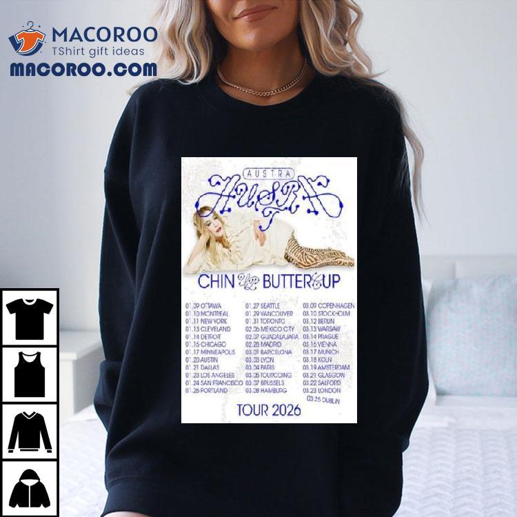 Austra Chin Up Buttercup Tour 2026 Shirt Austra Chin Up Buttercup Tour 2026 Shirt