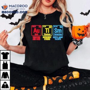 Autism Awareness Puzzle Piece Elements Periodic Autism Tshirt