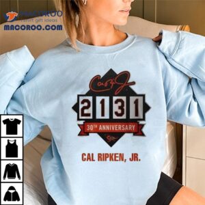 Baltimore Orioles Cal Ripken Jr Iron Man Th Anniversary Tshirt