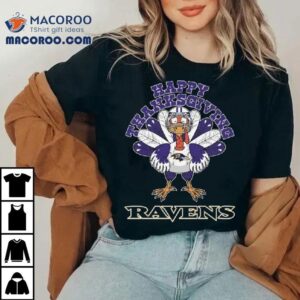 Baltimore Ravens Football Happy Thanksgiving Tshirt