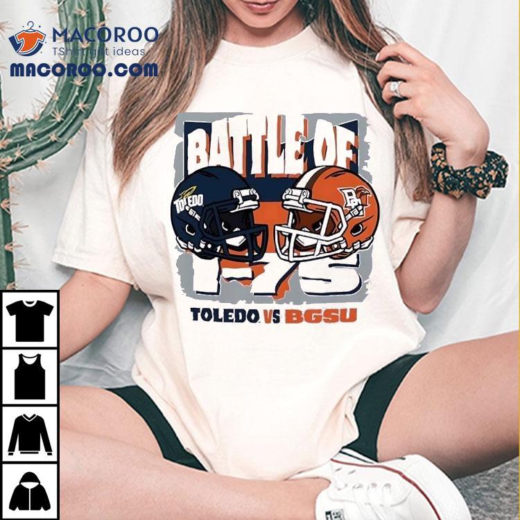Battle Of Toledo Rockets Vs Bowling Green Falcons Football Helmet Shirt Battle Of Toledo Rockets Vs Bowling Green Falcons Football Helmet Shirt