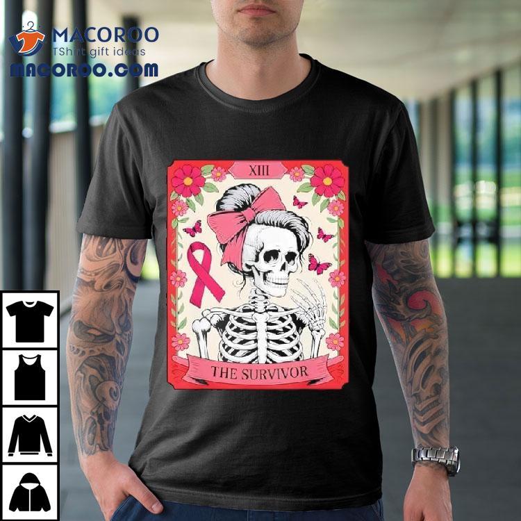 Breast Cancer Survivor Tarot Card Skeleton Shirt Breast Cancer Survivor Tarot Card Skeleton Shirt