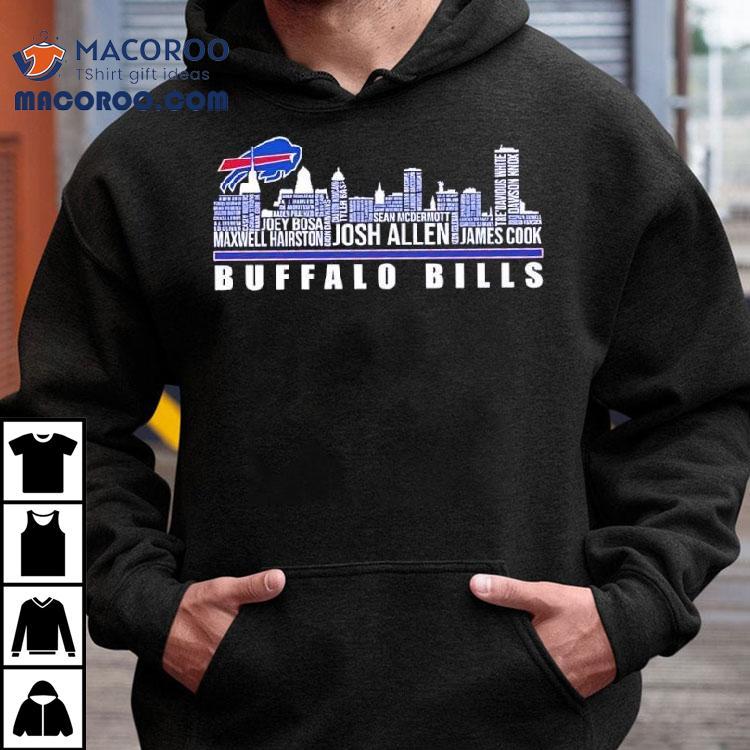 Buffalo Bills Logo And Skyline Names Team Shirt Buffalo Bills Logo And Skyline Names Team Shirt