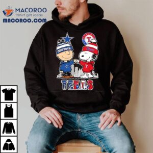 Charlie Brown And Snoopy X Dallas Cowboys And Texas Rangers Shirt 2 Charlie Brown And Snoopy X Dallas Cowboys And Texas Rangers Tshirt